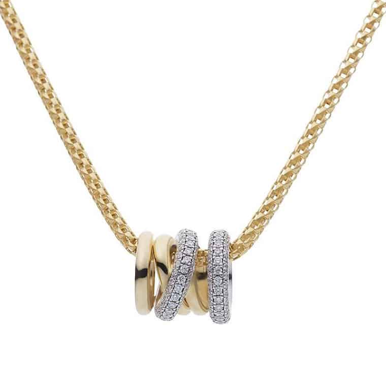 Katinka Berretty - Diamond Xpression hanger XL geelgoud