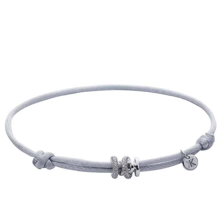Katinka Berretty - 34235 - Diamond Xpression armband zijden witgoud