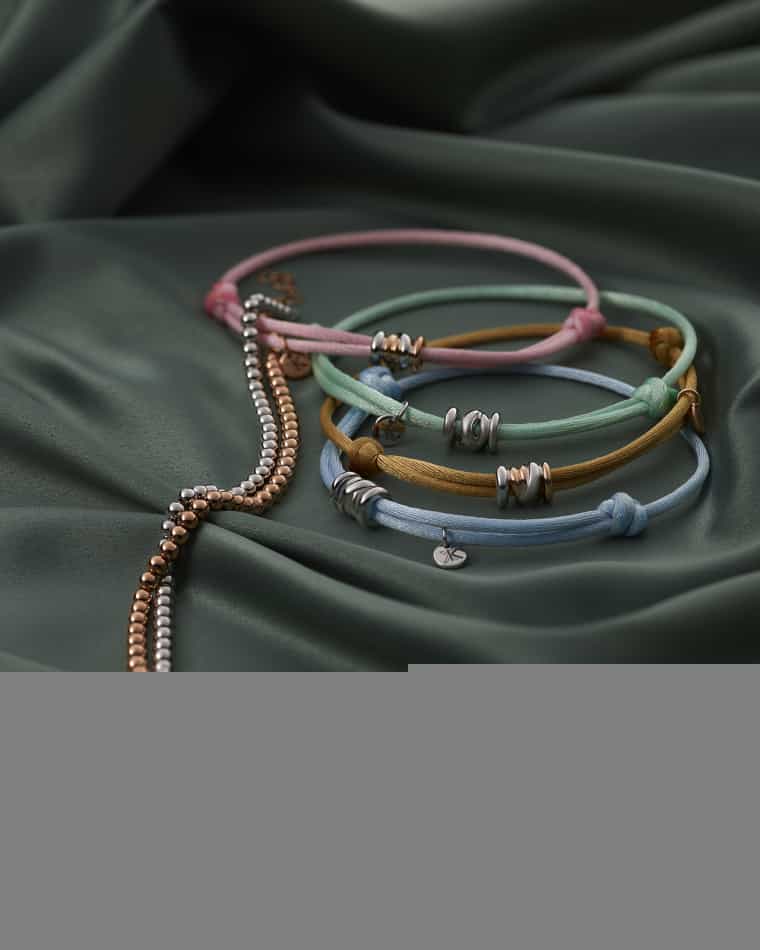 Just Xpression armband bolletjes roségoud - Afbeelding 2