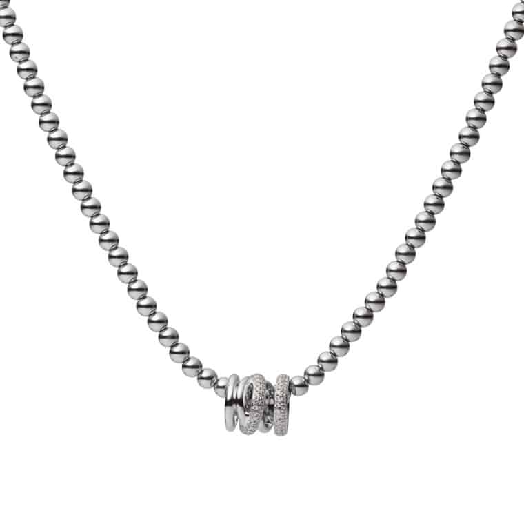 Diamond Xpression collier bolletjes witgoud