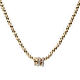 Diamond Xpression collier bolletjes geelgoud