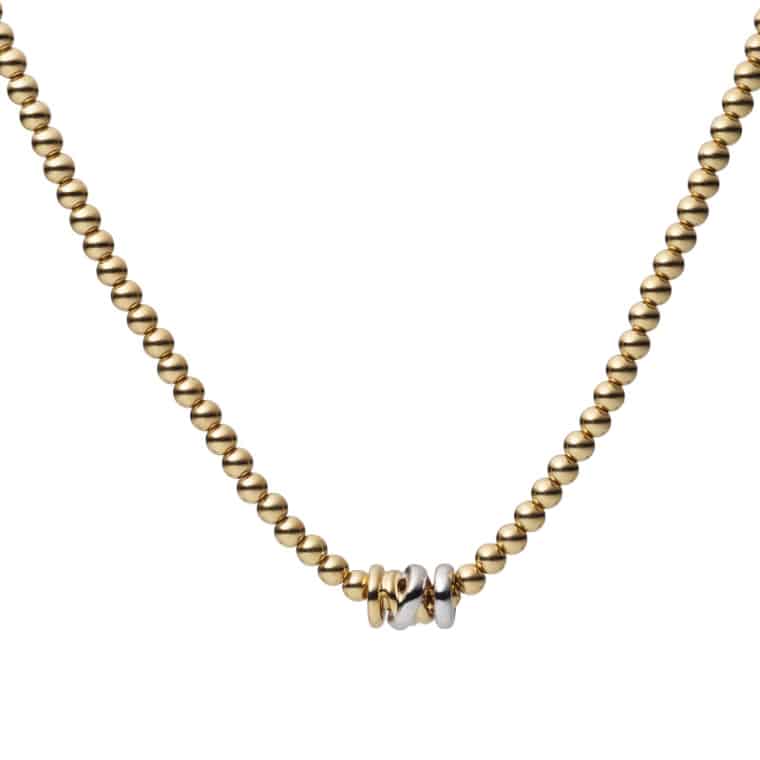 Just Xpression collier bolletjes geelgoud
