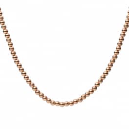 Bolletjes collier roségoud