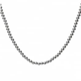 Bolletjes collier witgoud