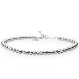 Bolletjes armband witgoud