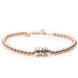 Just Xpression armband bolletjes roségoud