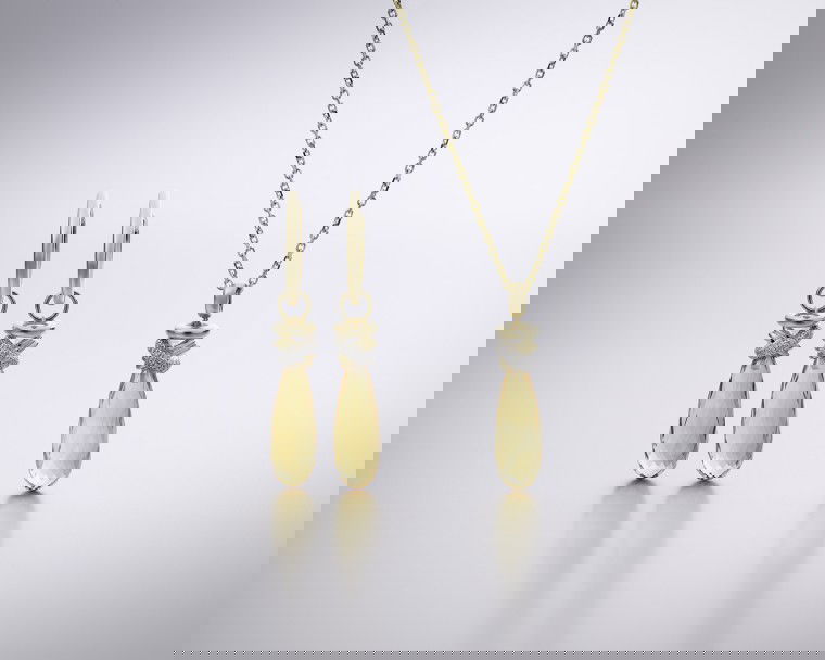 Joy Xpression Citrien collier geelgoud - Afbeelding 2