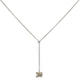 Miss Elegant Xpression Y-collier witgoud