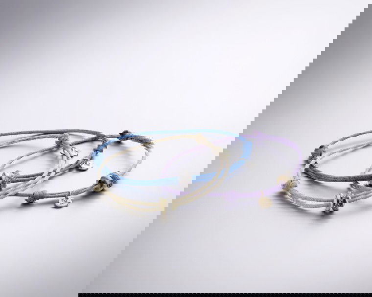 Joy Xpression armband geelgoud satijn - Afbeelding 2