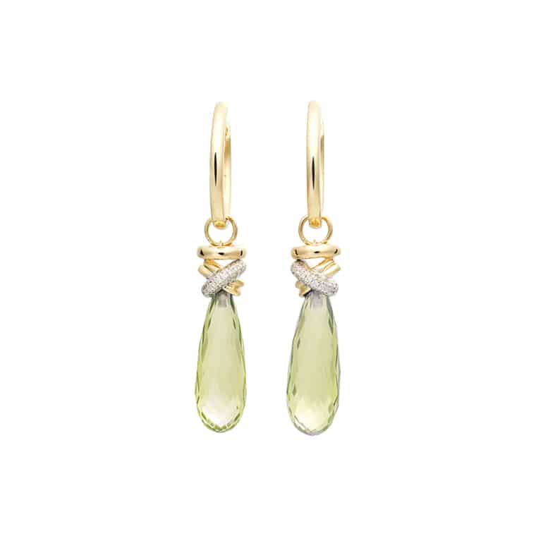 Aanhangers Joy Xpression Lemon Quartz geelgoud (excl. oorringen)