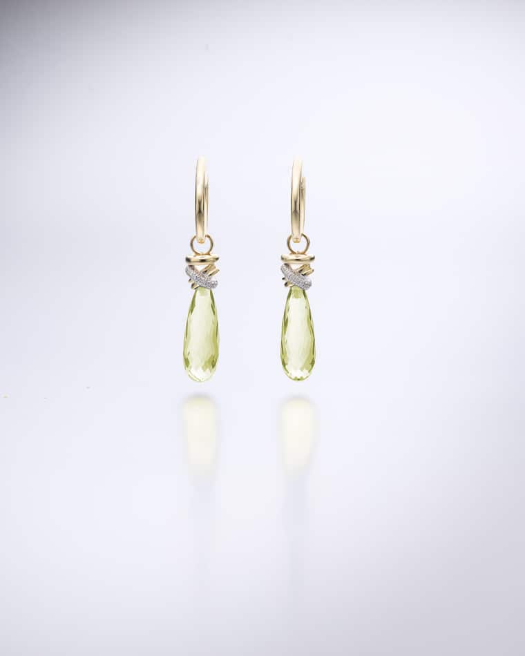 Aanhangers Joy Xpression Lemon Quartz geelgoud (excl. oorringen) - Afbeelding 2