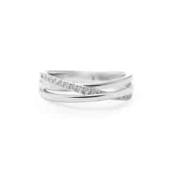 Miss Elegant Xpression medium ring witgoud
