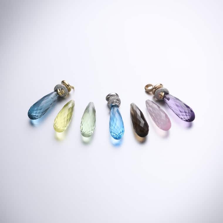 Aanhangers Joy Xpression Smokey Quartz geelgoud (excl. oorringen) - Afbeelding 3
