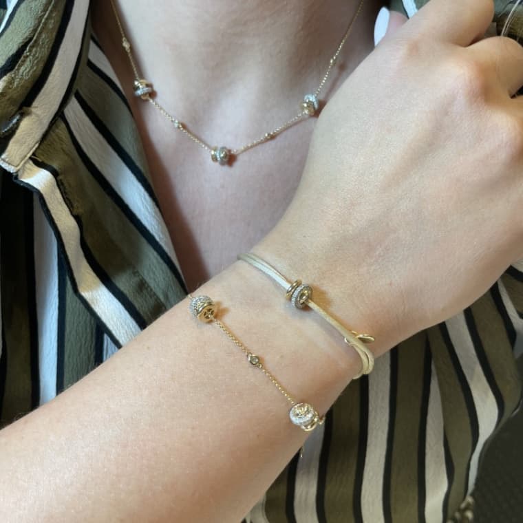 Joy Xpression armband geelgoud satijn - Afbeelding 6