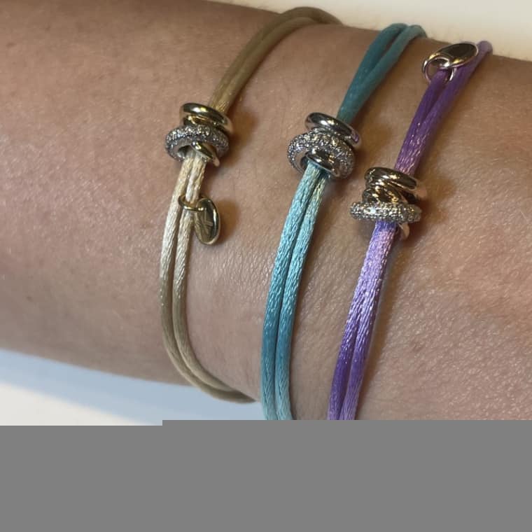 Joy Xpression armband geelgoud satijn - Afbeelding 8