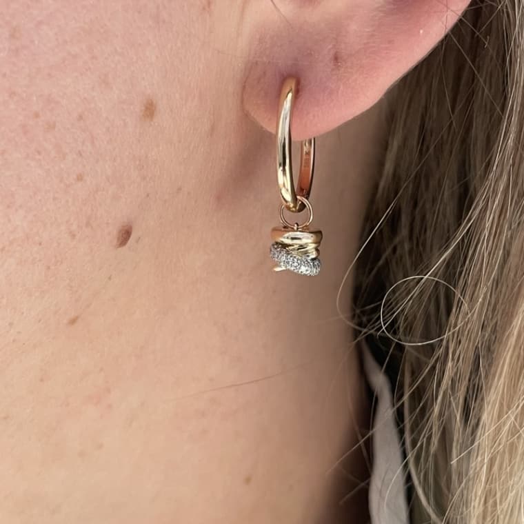 Aanhangers Joy Xpression roségoud (excl. oorringen) - Afbeelding 3