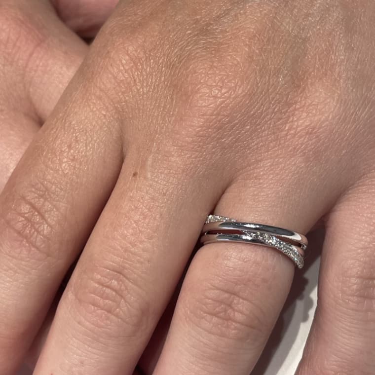 Miss Elegant Xpression medium ring witgoud - Afbeelding 3