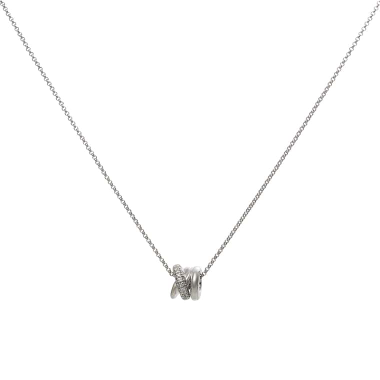 Joy Xpression hanger en collier witgoud