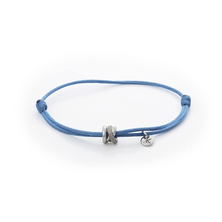 Joy Xpression armband witgoud satijn