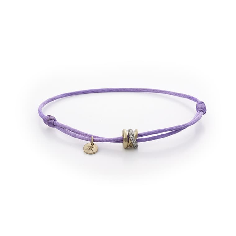 Joy Xpression armband roségoud satijn