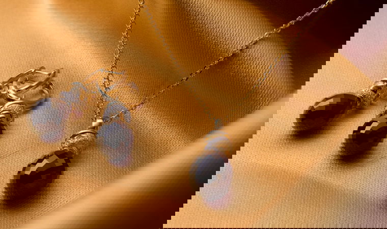 Joy Xpression bol Agaat collier geelgoud - Afbeelding 2