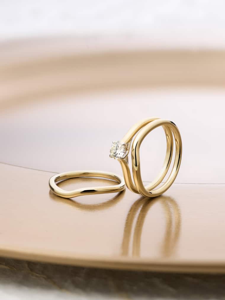Wave Xpression Solitaire ring witgoud - Afbeelding 2