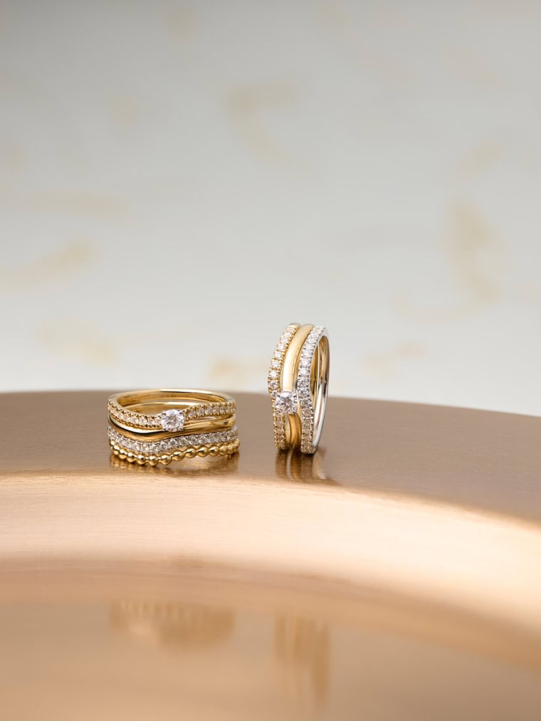 Wave Xpression Solitaire ring small witgoud - Afbeelding 3