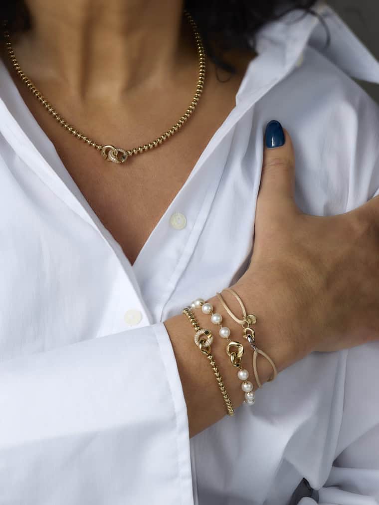 Magic Pearl Xpression armband witgoud - Afbeelding 2