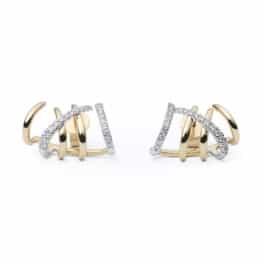 Illusion Xpression oorringen geelgoud medium (5 ringen)