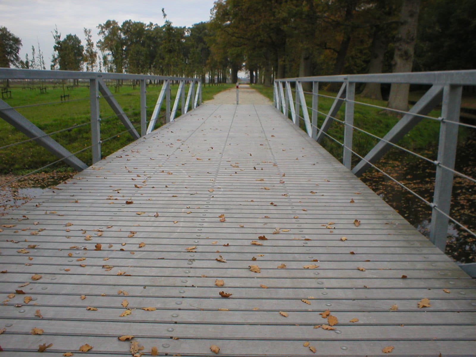 Vlonderroosters® Brugdek in Oranjewoud