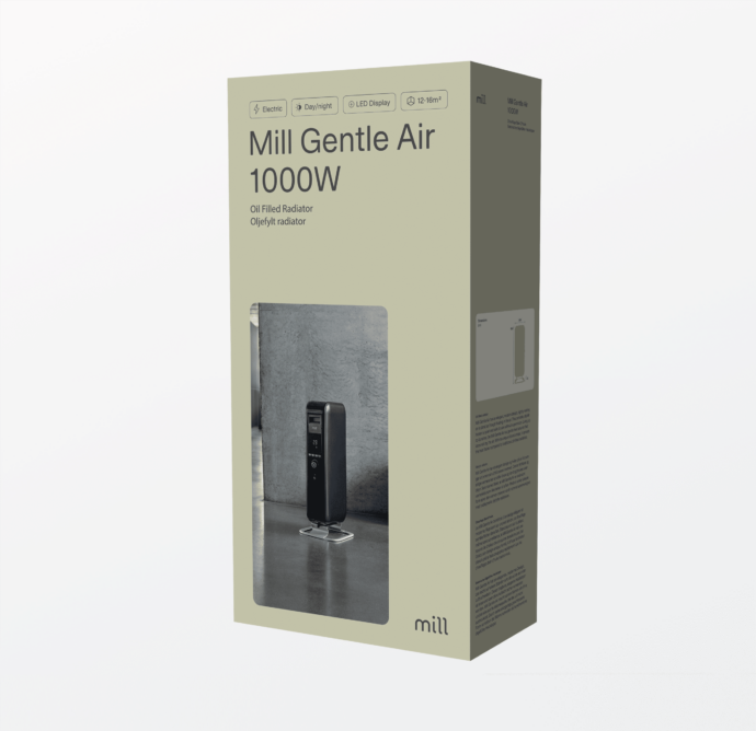 Mill Gentle Air olieradiator AB-H1000DN BLACK - Afbeelding 9