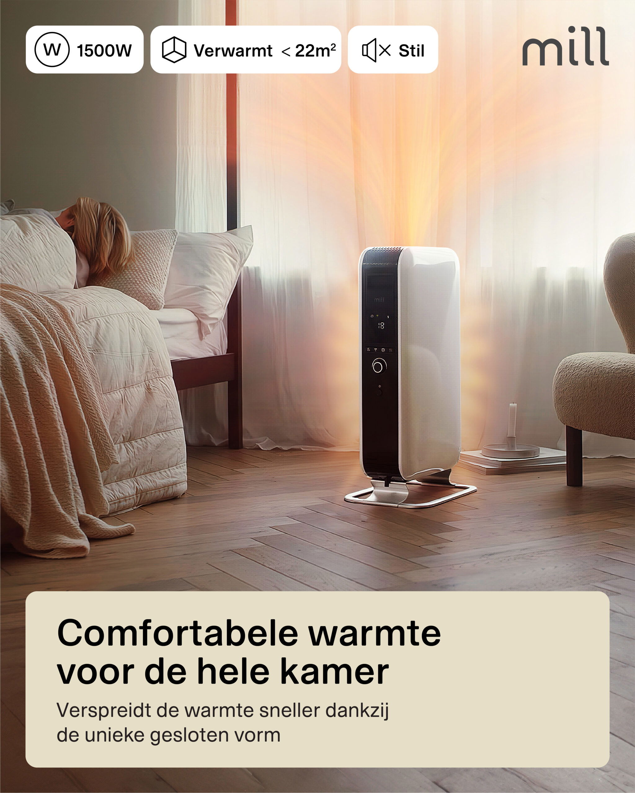 Mill Gentle Air olieradiator AB-H1500DN - Afbeelding 13