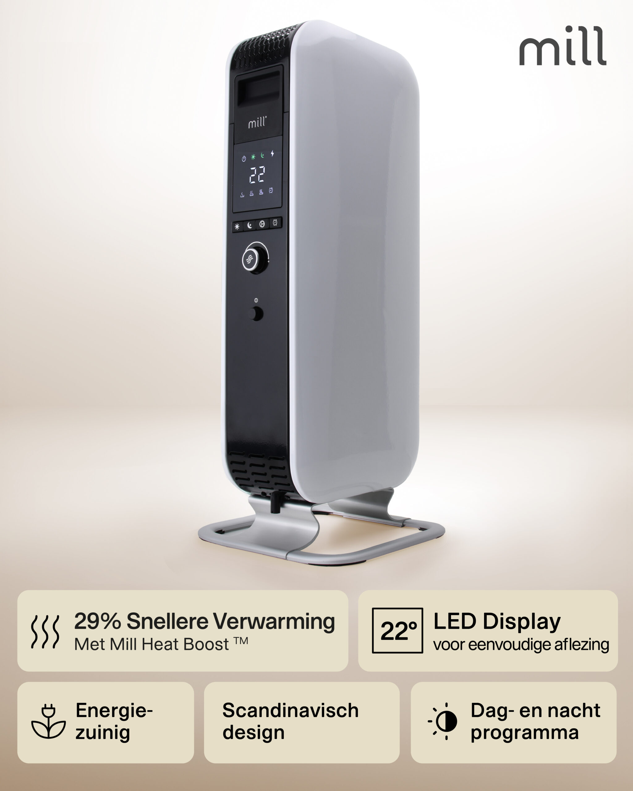 Mill Gentle Air olieradiator AB-H1500DN - Afbeelding 12