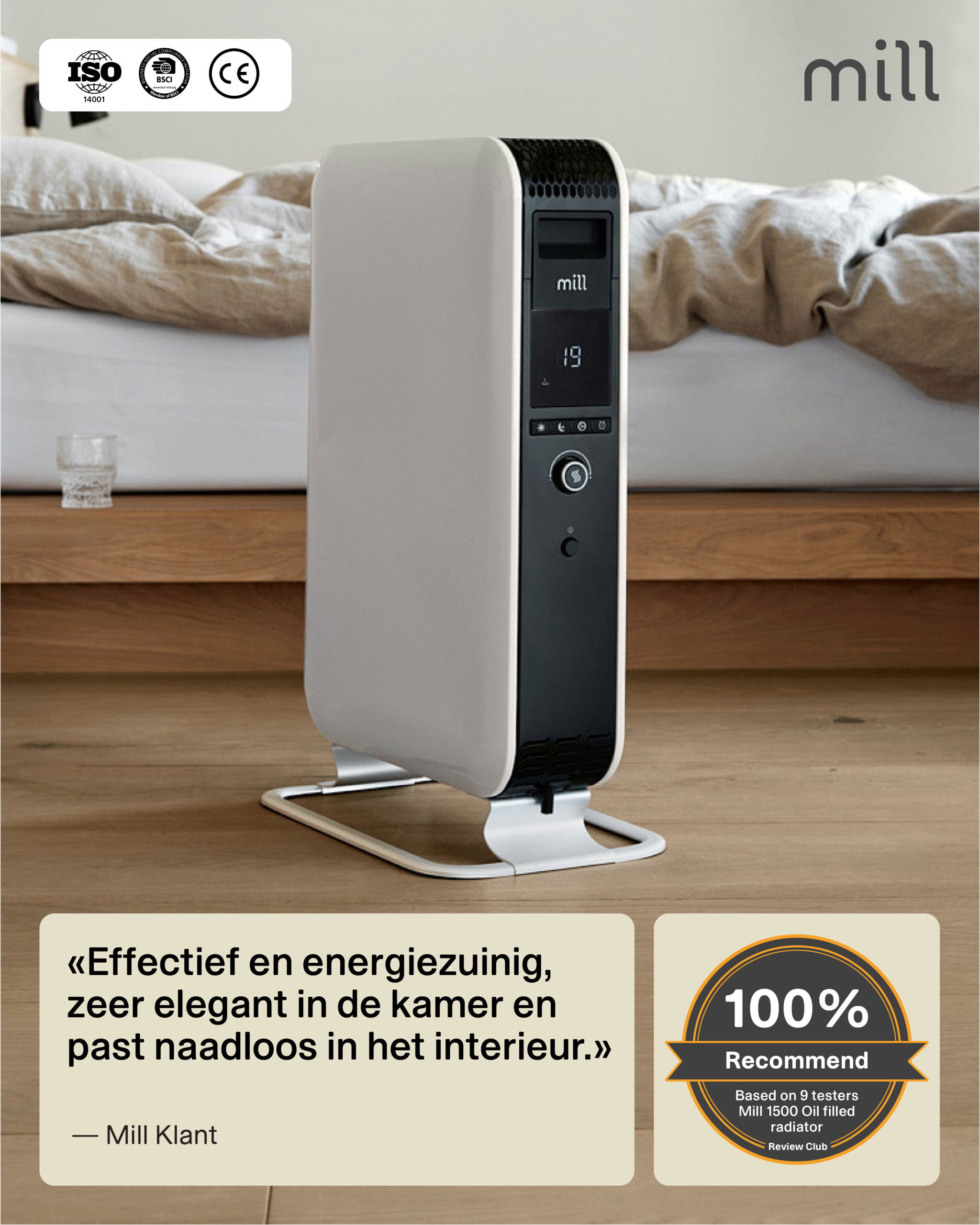 Mill Gentle Air olieradiator AB-H1500DN - Afbeelding 11