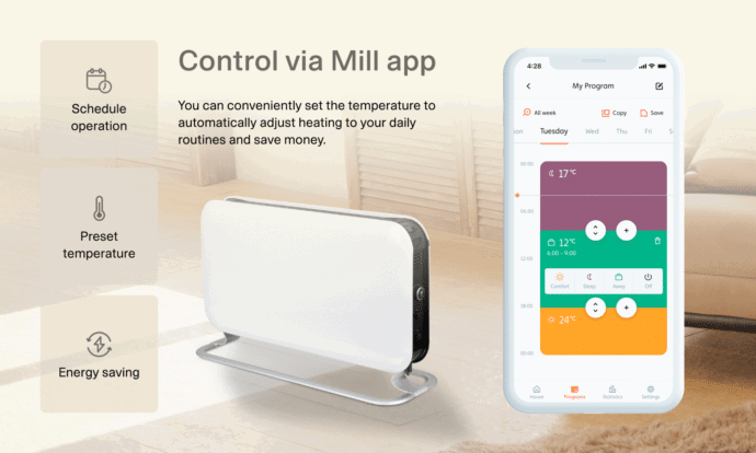 Mill WiFi convectorkachel CO1200WIFI3 - Afbeelding 16
