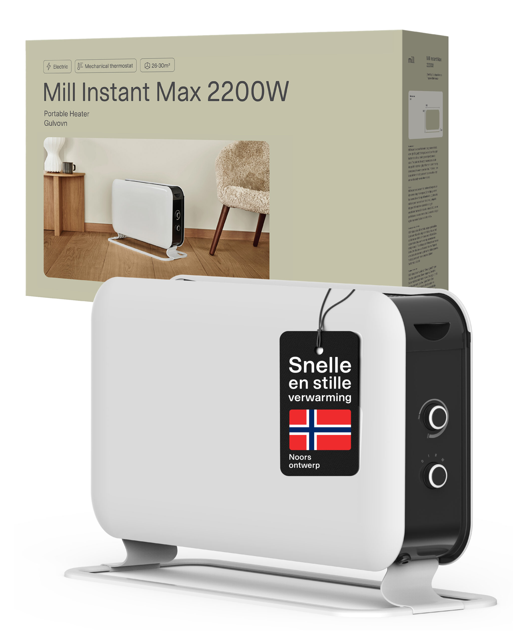 Mill Instant convectorkachel CO2200MECMAX - Afbeelding 8