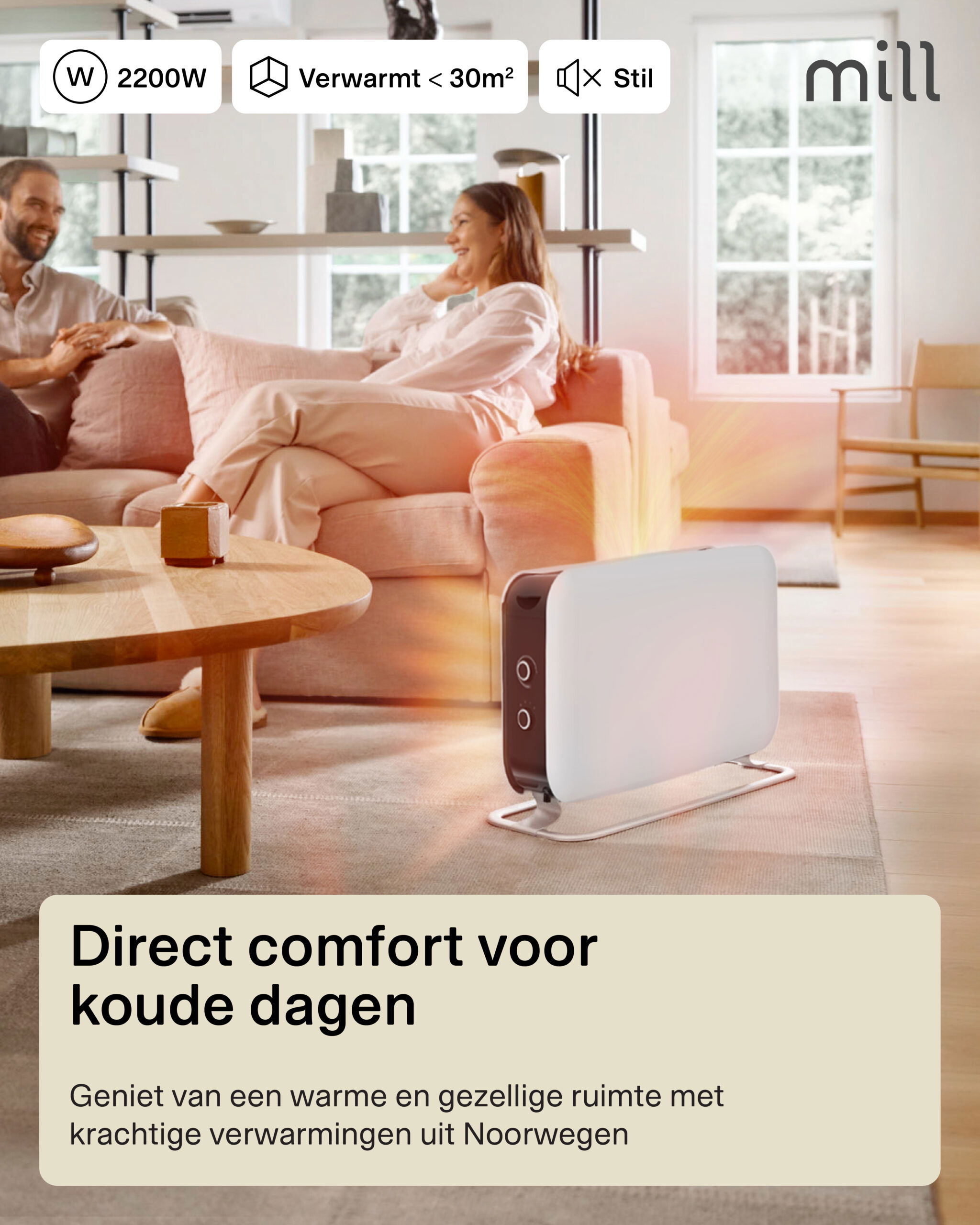 Mill Instant convectorkachel CO2200MECMAX - Afbeelding 5