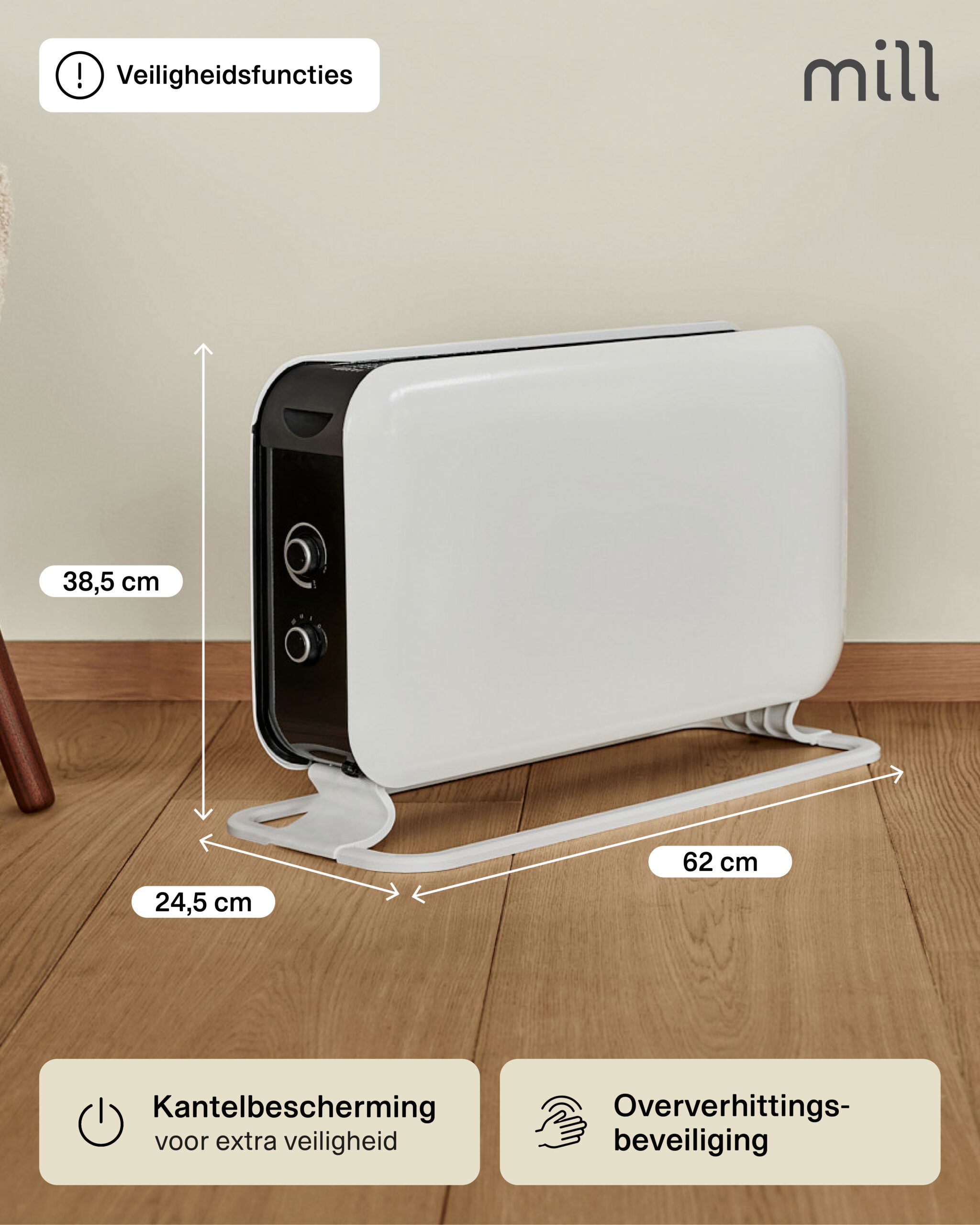 Mill Instant convectorkachel CO2200MECMAX - Afbeelding 9