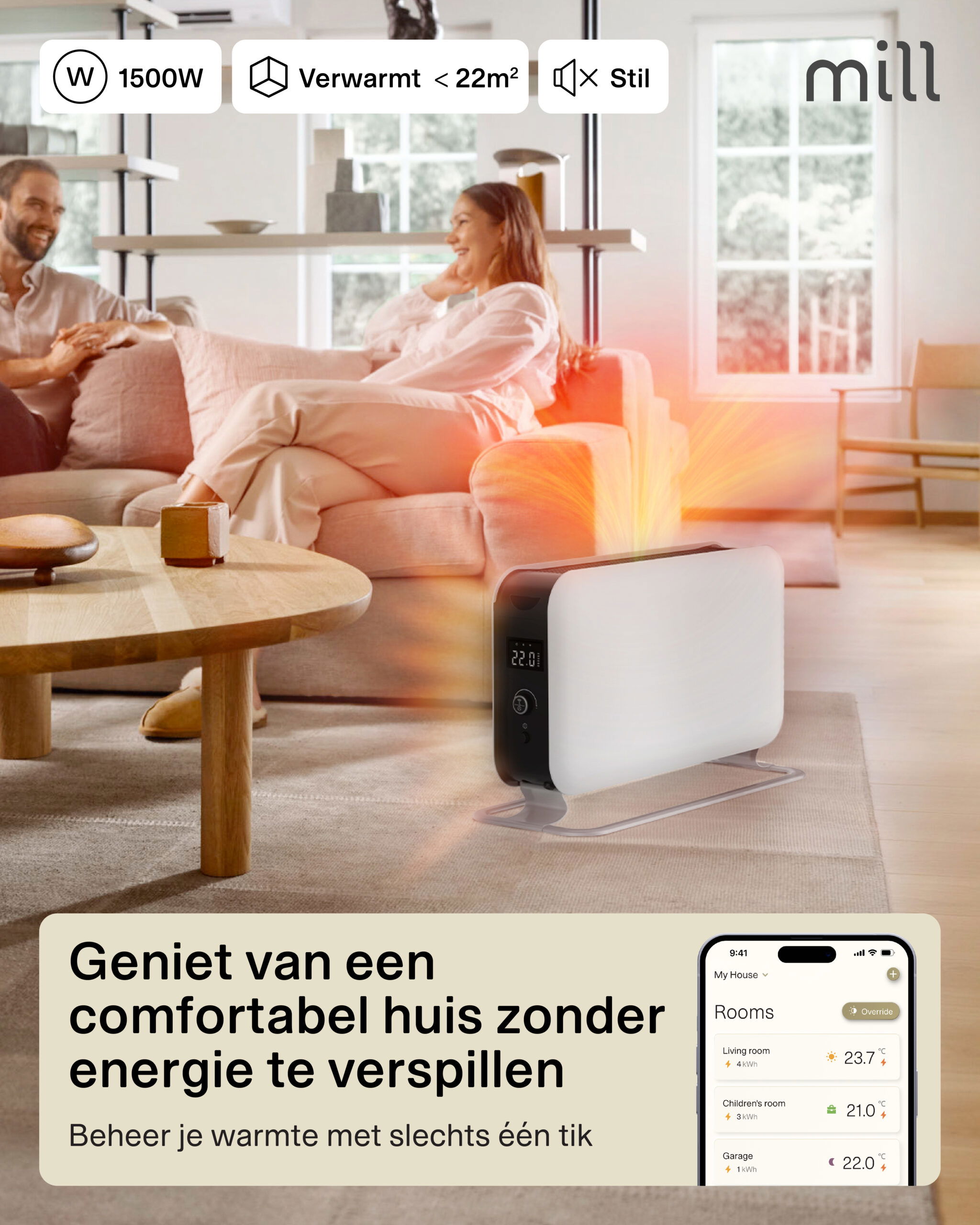 Mill WiFi convectorkachel CO1500MAXWIFI3 - Afbeelding 16