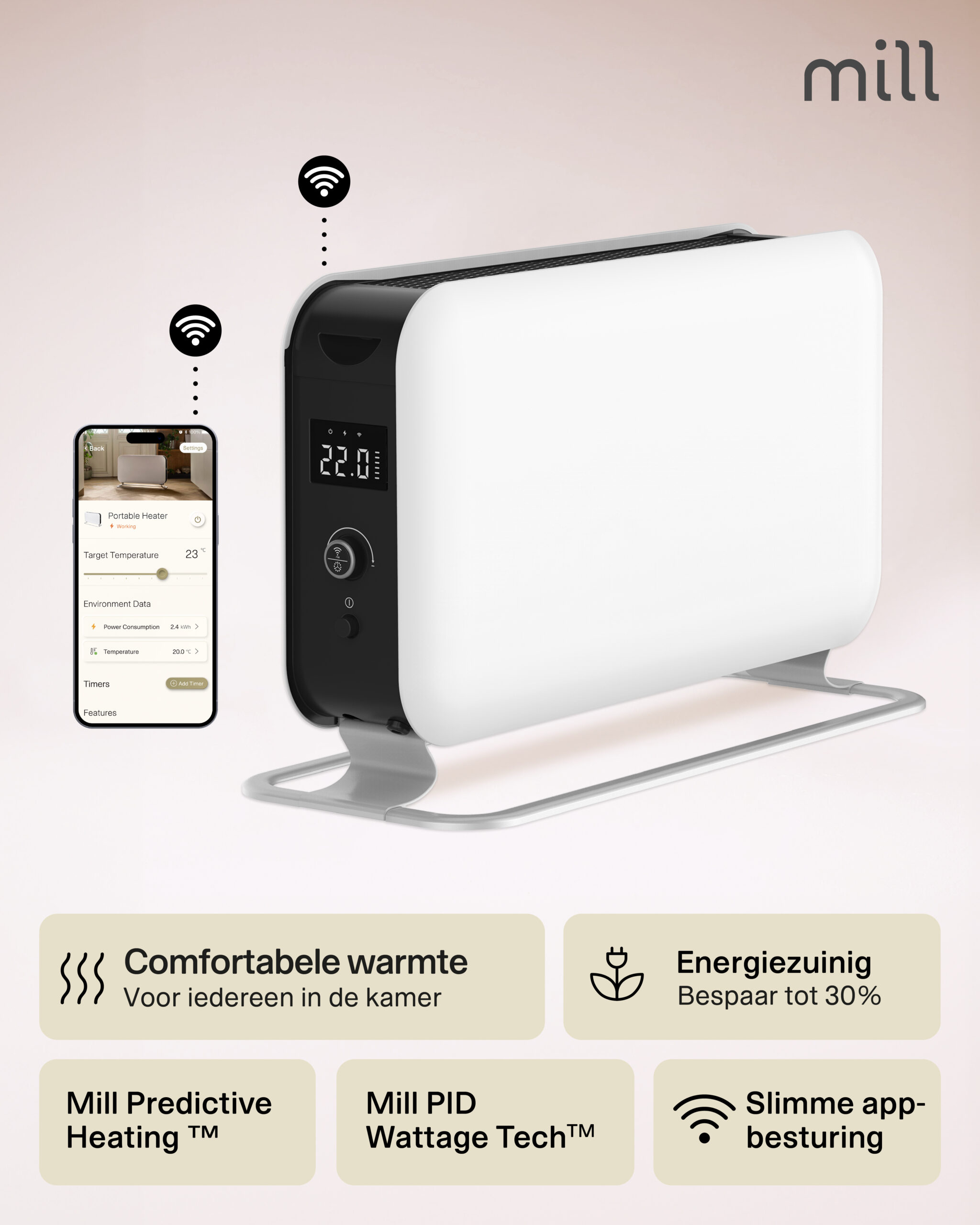 Mill WiFi convectorkachel CO1500MAXWIFI3 - Afbeelding 15