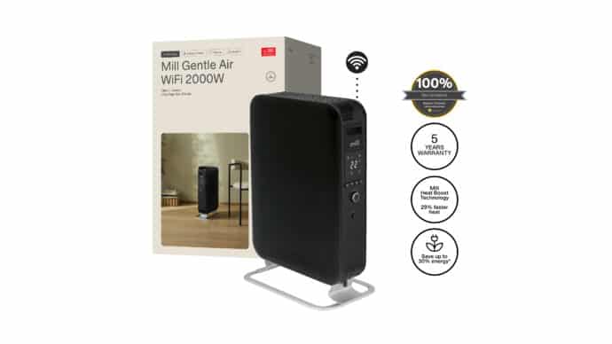 Mill Gentle Air WiFi olieradiator OIL2000WIFI3 Black - Afbeelding 5