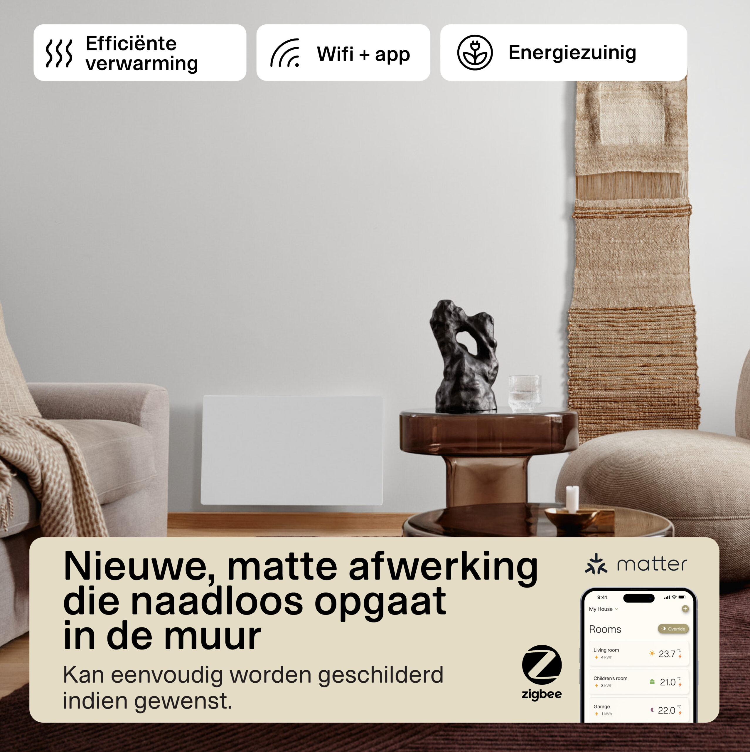 Mill paneelverwarming Color700WIFI4 - Afbeelding 7