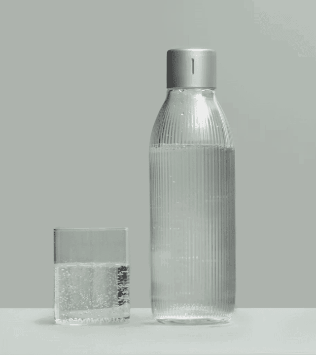 1 liter glazen waterfles – voor de Glassy serie