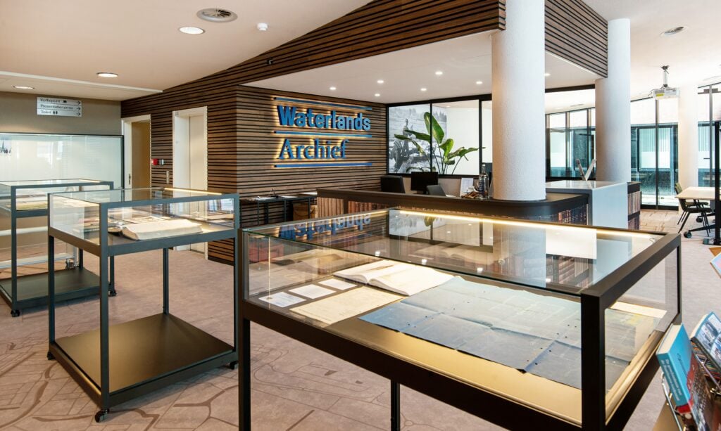 tafelvitrine waterland archief