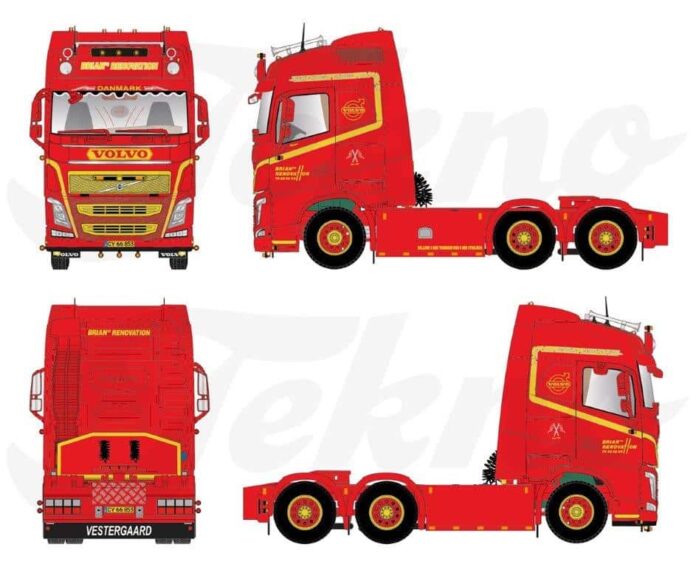 83793 VOLVO FH 04  GLOBETROTTER 6X2 - BRIANS RENOVATION - Afbeelding 7