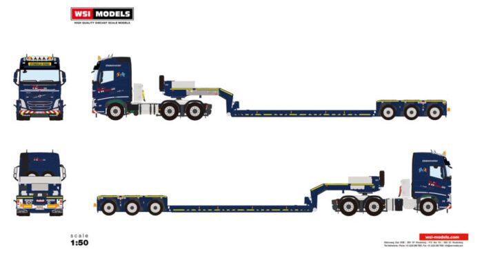 Maxtrans - VOLVO FH 4 GLOBETROTTER 6X4 LOW LOADER PENDEL X - 3 AXLE - Afbeelding 4