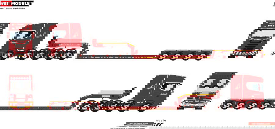 Nooteboom Red Line - SCANIA S HIGHLINE CS20H 10X4 LOW LOADER
