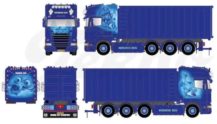SCANIA R STREAMLINE TOPLINE 8X2 MET HAAKARM  HENRIK EEG - ICE AGE - Afbeelding 2