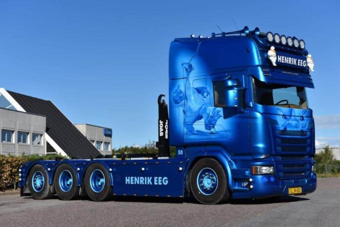 SCANIA R STREAMLINE TOPLINE 8X2 MET HAAKARM  HENRIK EEG - ICE AGE - Afbeelding 3