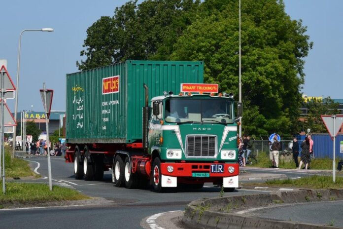 MACK F 700 MET CLASSIC 40FT CONTAINER   RYNART - Afbeelding 5